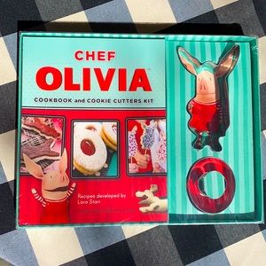 Chef Olivia cookbook and cookie cutter kit.